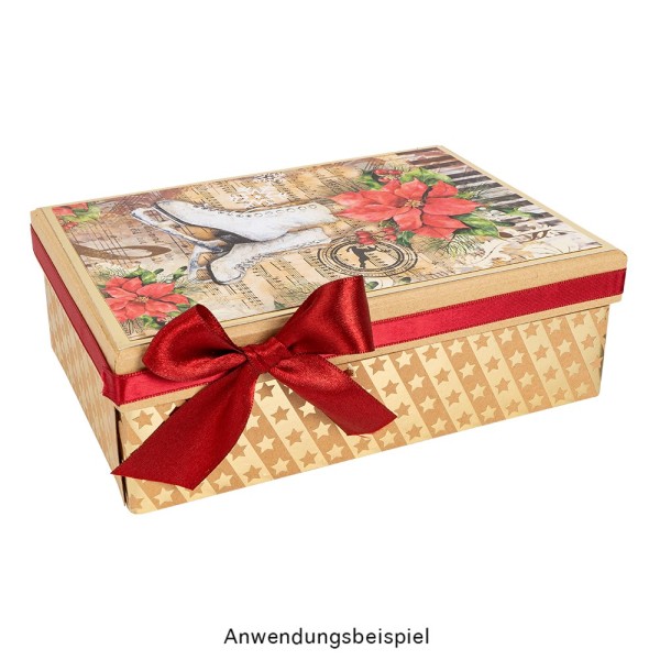 Kraftpapier-Geschenkboxen, rechteckig, verschiedene Größen, Rohlinge zum Weiterverzieren, 10 Stück