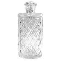 Zier-Glasflasche, Oxford, 18cm x 7,5cm x 4,2cm, max. Füllmenge: 250ml