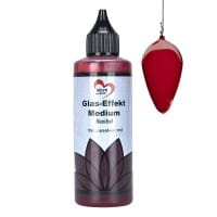 Glas-Effekt-Medium, flexibel, transparent-weinrot, 90ml