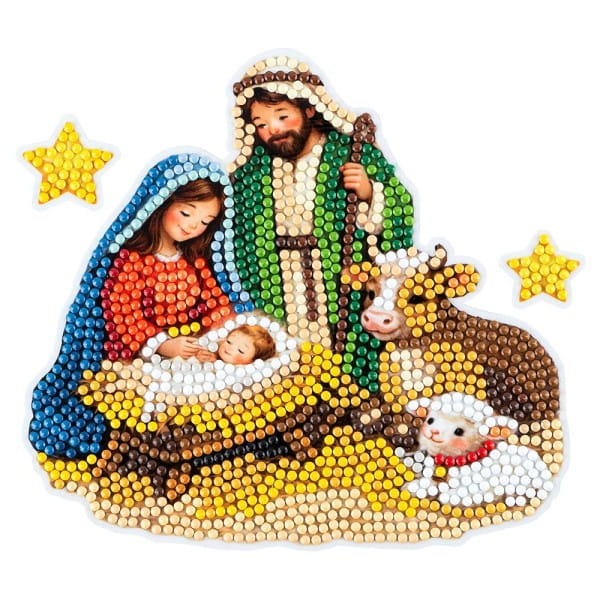Diamond-Painting-Sticker, Winter/Weihnachten 3, DIN A4, 4 Bogen