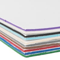 Moosgummi, beidseitig klebend, DIN A4, 2mm, 10 verschiedene Farben, 10 Bogen