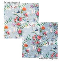 Motiv-Transparentpapiere Deluxe, Blumen 1, DIN A4, 150g/m², verschiedene Designs, geprägt, 10 Bogen