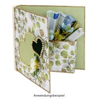 Duo-Design-Papiere, Zauberhafte Blätter, beidseitig bedruckt, 25cm x 25cm, 250g/m², 20 Blatt