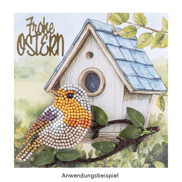 Motiv-Grußkarten, Vogelhäuser, 16cm x 16cm, 5 Designs, inkl. Umschläge, 10 Stück