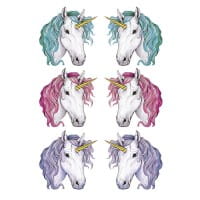Color Bügeltransfers, DIN A4, Einhorn: Sunset, Moonlight, Daydream