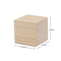 Bastelklötzchen, Würfel, 2,3cm x 2,3cm x 2,3cm, glatt geschliffen, 30 Stück