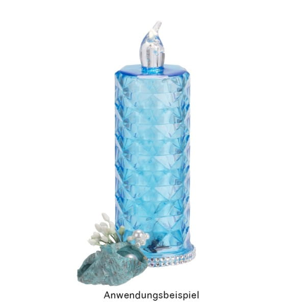 LED-Kerzen, Kristalloptik 1, transparent, 15,5cm hoch, 2 Stück