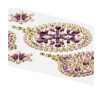 Strass-Ornamente, Weihnachtsschmuck, mehrfarbig, teilweise mit Veredelung, 5 Bogen