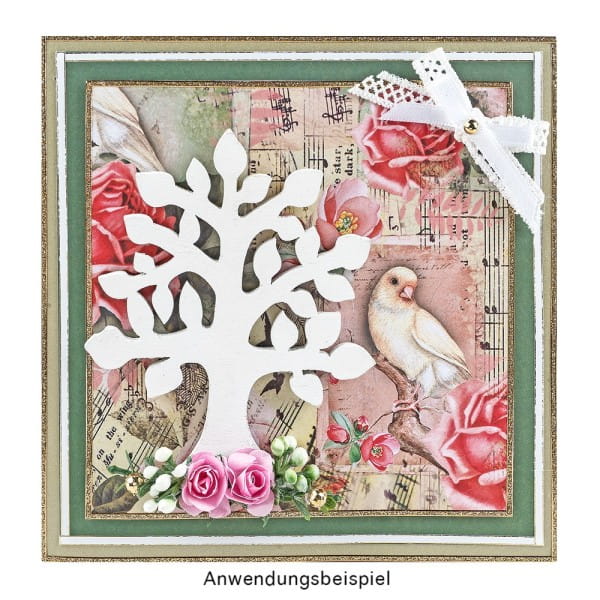 Duo-Design-Papiere, Vintage 2, beidseitig bedruckt, 25cm x 25cm, 250g/m², 20 Blatt