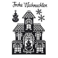 Stanzschablonen, Haus & Frohe Weihnachten, 6 Stück
