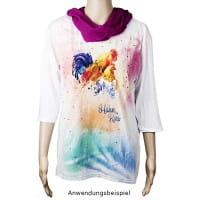 Color Bügeltransfer, DIN A4, Huhn & Hahn