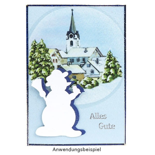 Jumbo-Stanzer, Schneemann, 6 x 4cm