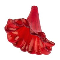 Blütenkelche 2, 2,1cm x 2,6cm, rot, 20 Stück