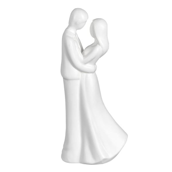 Deko-Figur, Brautpaar 2, 20,9cm x 9,8cm x 7,2cm, matt-weiß | Deko-Figuren | Deko-Figuren | Deko- & Geschenkartikel