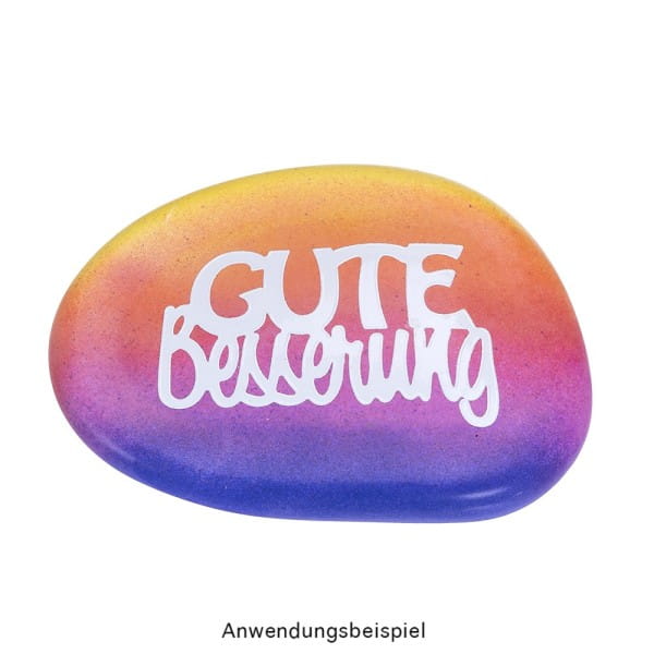 Stickerbogen "Handlettering Art", Gute Wünsche, gold, silber, weiß, 20cm x 23cm, 4 Bogen
