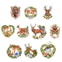3-D Motive, Wald-Idylle, 6-9cm, 10 Motive