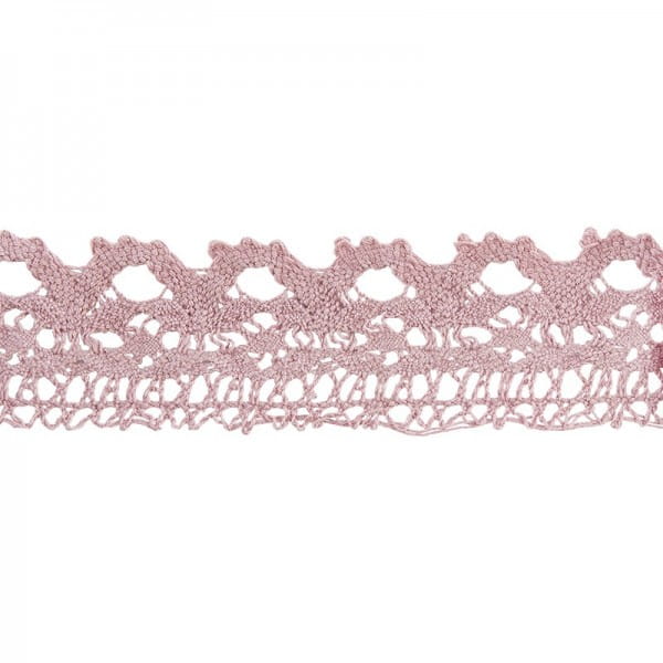 Häkelspitze Design 11, 2,8cm breit, 2m lang, altrosa