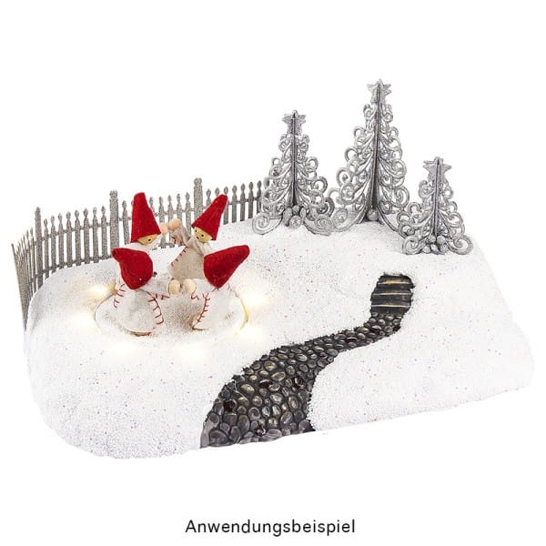 Winter-Deko, Tannenbaum 2, Rohlinge, 7,6cm x 7,6cm x 9,5cm, weiß, 10 Stück