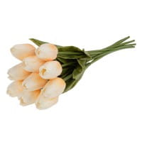 Deko-Blumen, Tulpen, 33cm lang, apricot, realistische Optik, 10 Stück