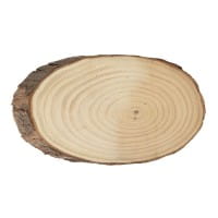 Baumscheibe, oval, 24-25cm lang, 12-14cm breit, 2cm dick