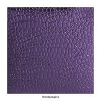 DuoDesign Faltfolien, Kroko-Optik, 10cm x 10cm, 65 Blatt, aubergine