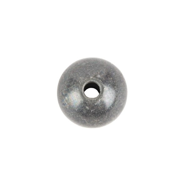 Perlen, Rund, Tigerauge, Ø 0,9cm, anthrazit-silber, 32 Stück