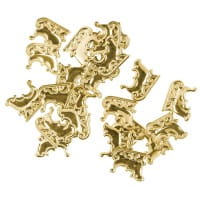 Messing Ornamente, Schlitten, 20 Stück