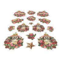 3-D Relief-Sticker, Baumschmuck 1, verschiedene Größen, selbstklebend