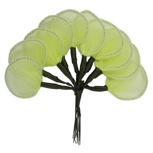 Deko-Blätter, Nylon, hellgrün, 12 cm, 10 Stück | Blätter | Floristik | Deko- & Geschenkartikel