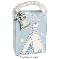 Laser-Grußkarte "Hochzeit 4", 12cm x 18cm, mit Umschlag & fliederfarbenem Einleger