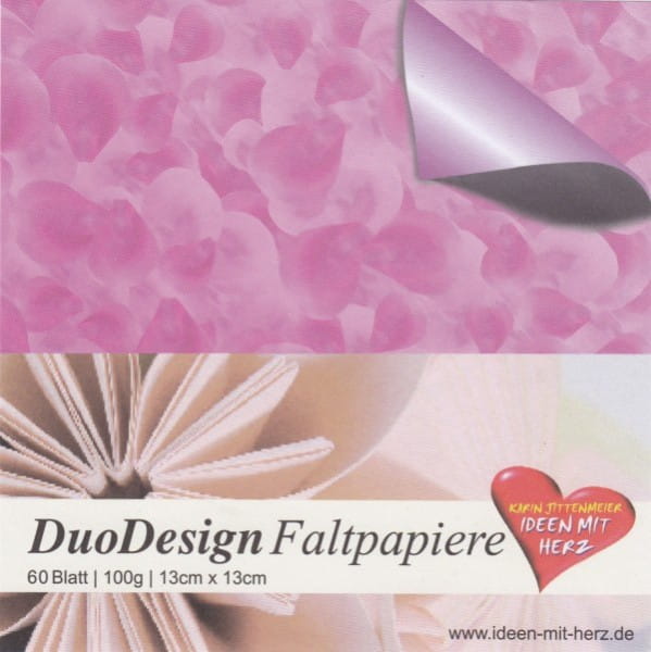 DuoDesign Faltpapier, 13 x 13 cm, 60 Blatt