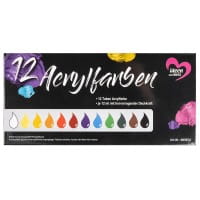 Acrylfarben, 12 Tuben à 12ml