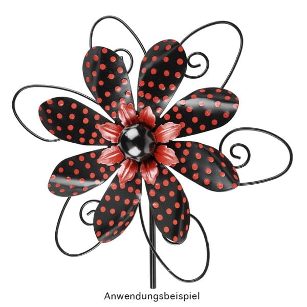 Windrad Design 3, Ø 29,5cm, Höhe 107cm, schwarz