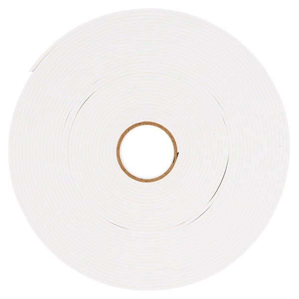 3-D Schaumklebeband, 12mm breit, 2mm hoch, 10m lang, weiß