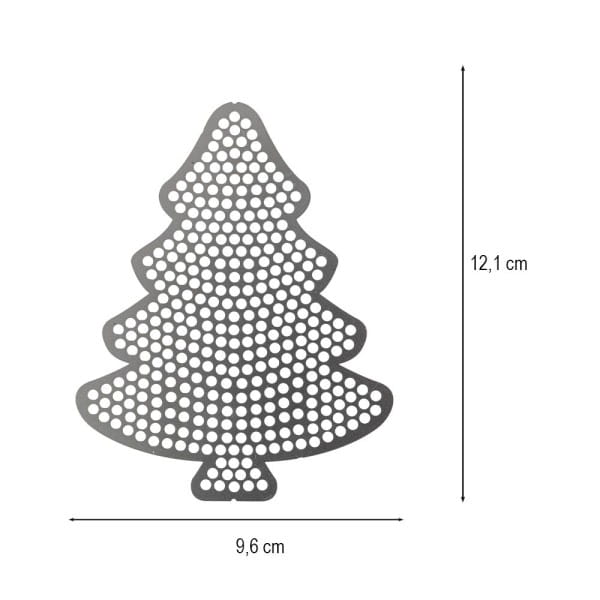 Diamond-Painting-Lineal, Tannenbaum 2, Motivgröße: 9,6cm x 12,1cm