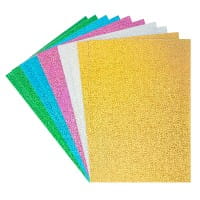 Moosgummi, selbstklebend, Holografie-Effekt, DIN A4, 2mm, verschiedene Farben, 10 Bogen