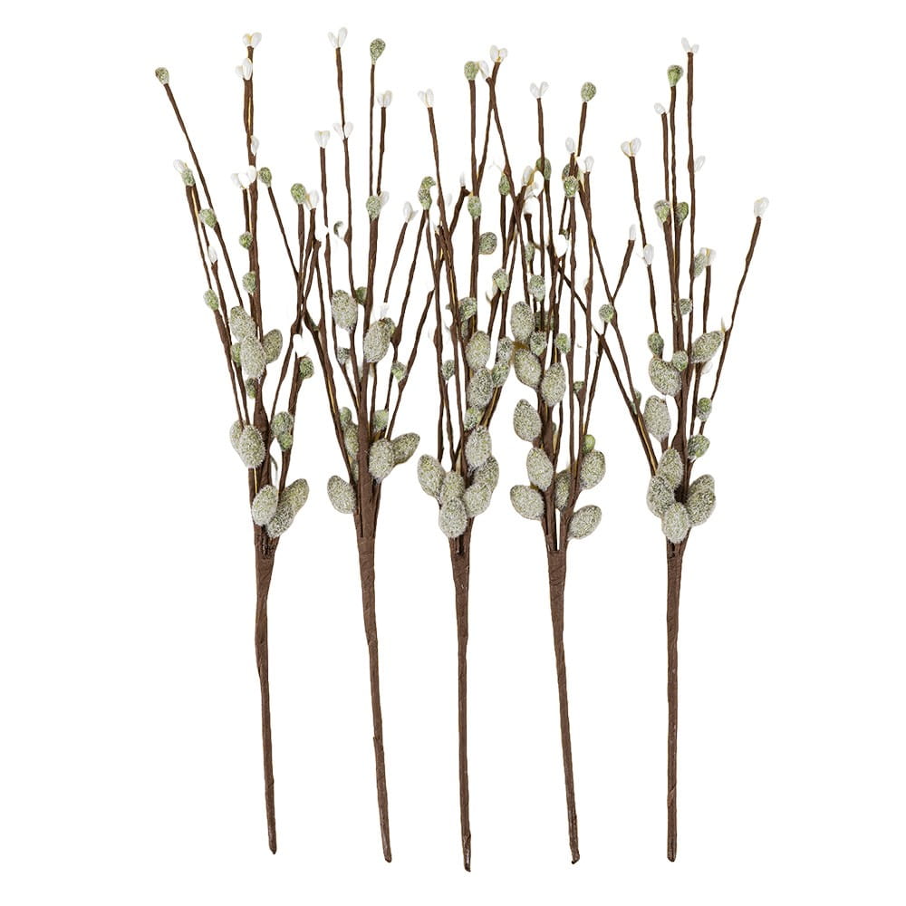 Deko-Zweige mit grünen Weidenkätzchen, 33cm lang, 5 Stück | Sonstige Deko-Zweige | Zweige | Floristik | Deko- & Geschenkartikel