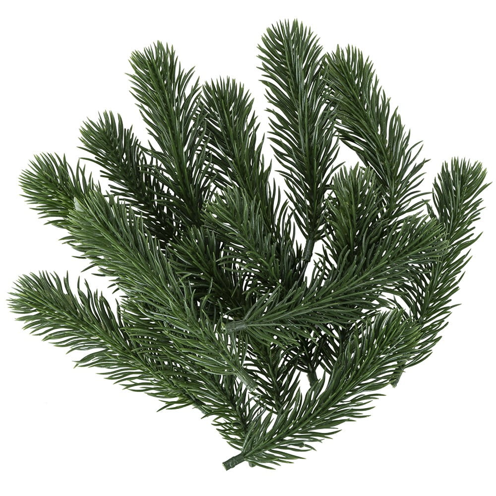 Deko-Tannenzweige, 12cm lang, grün, 15 Stück | Tannenzweige | Zweige | Floristik | Deko- & Geschenkartikel