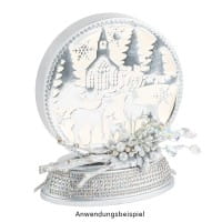 Stanzschablonen, Winterszene 2, 4 Stück