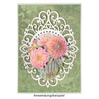 Laser-Kartenaufleger, Zierdeckchen, Ornament 9, 13,2cm x 10,4cm, 220 g/m², 5 Farbtöne, 20 Stück