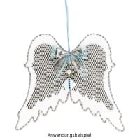 Windradfolien-Scheiben, Flügel, 20cm x 22,4cm, transparent, 500µ, 20 Stück