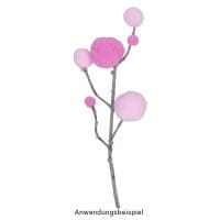 Pompons, Violett- & Rosatöne, versch. Farben und Größen, 500 Stück