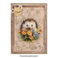 3-D Motive, Niedliche Igel, 7,5-8,5cm, 10 Motive