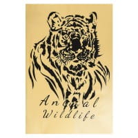 Metallic-Bügeltransfer, Tiger, DIN A4, gold glänzend