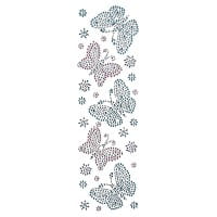 Strass-Ornamente, Sortierung 4, mehrfarbig, teilweise mit Veredelung, 5 Bogen