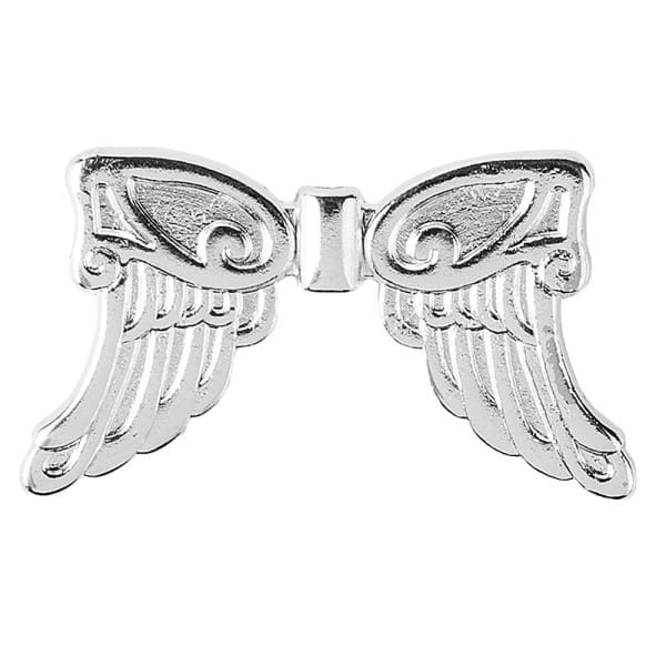 Engelsflügel, Design 5, 3,7cm, silber, 10 Stück