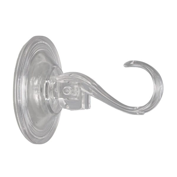 Vakuum-Saugnapf-Haken, 6,8cm x 9,5cm x 3,7cm, Tragkraft 5kg, transparent, 4 Stück