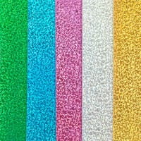 Moosgummi, selbstklebend, Holografie-Effekt, DIN A4, 2mm, verschiedene Farben, 10 Bogen