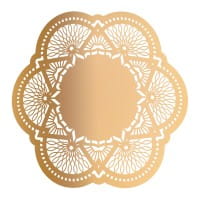 XL-Laser-Ornamente, Zierdeckchen 7, verschiedene Farben, Ø 20cm, 10 Stück