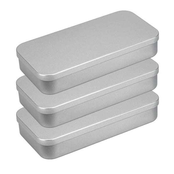Metall-Boxen, 20,3cm x 10,3cm x 3,5cm, mit Scharnierdeckel, 3 Stück | Verschiedenes | Deko-Artikel | Deko- & Geschenkartikel
